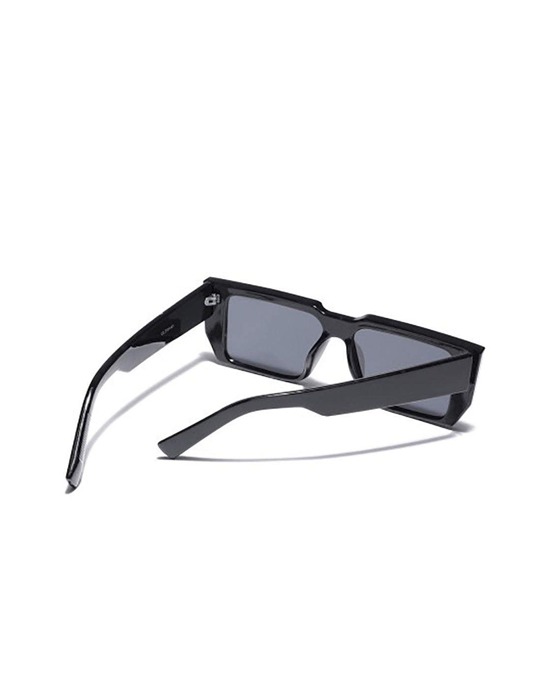 Black Toned with Black Polarized Lens Square Sunglasses