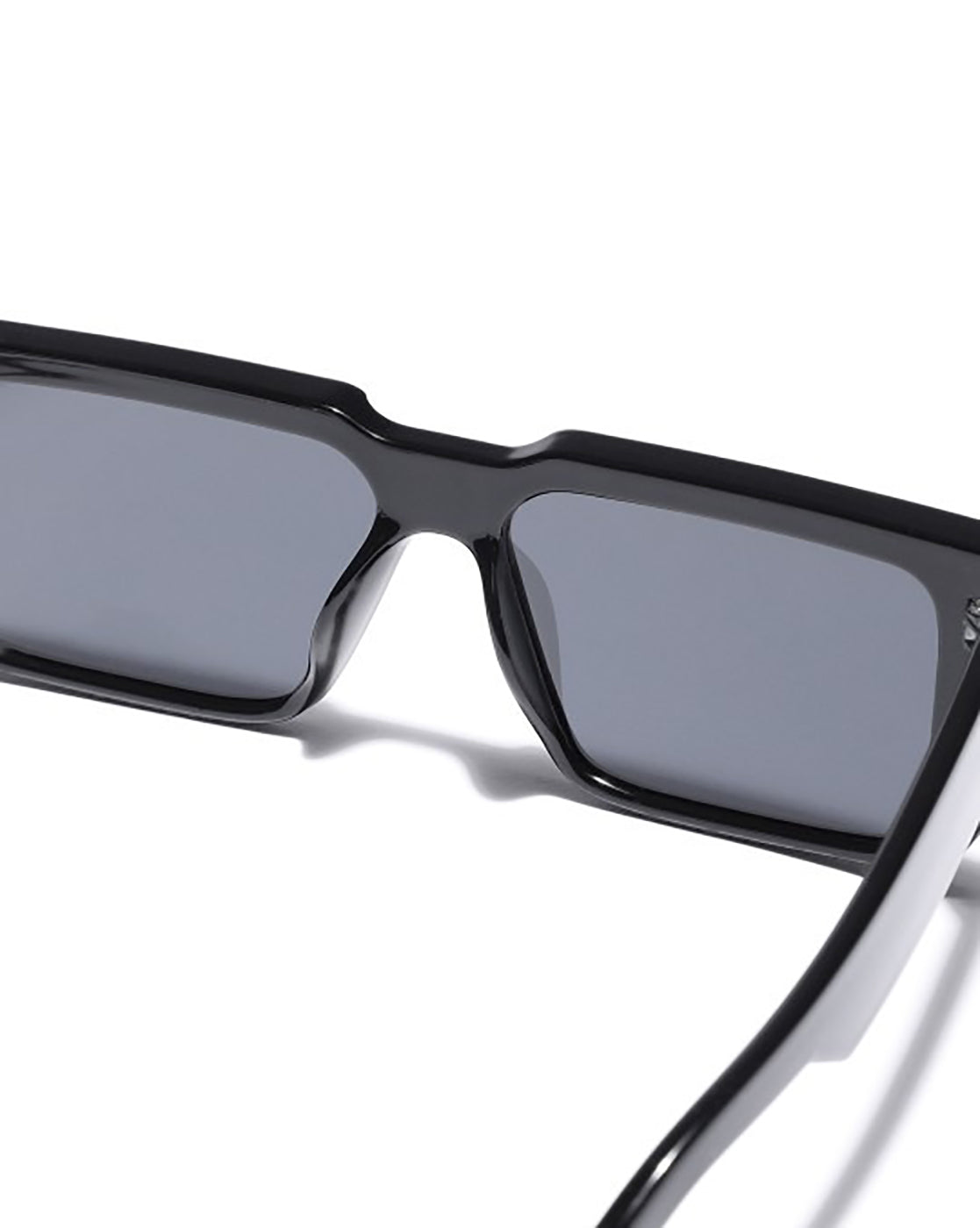 Black Toned with Black Polarized Lens Square Sunglasses