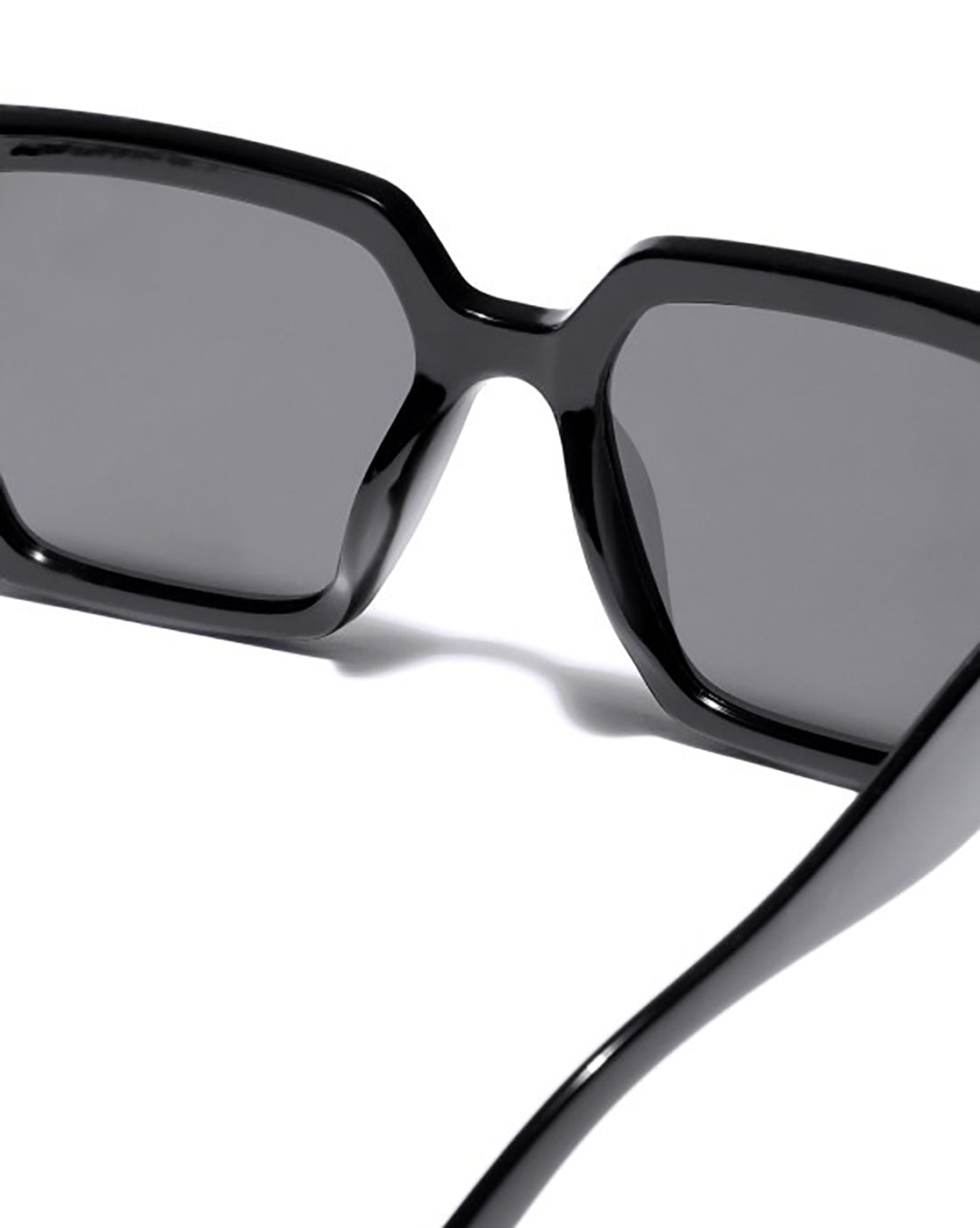 Women Black Toned with Black Polarized Lens Oversized Sunglasses