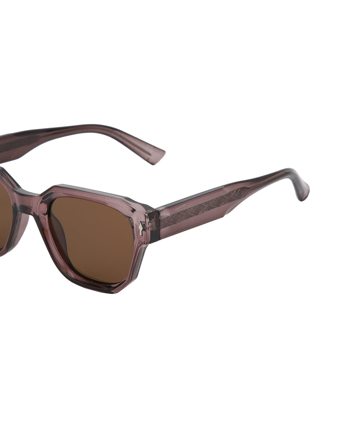 Brown Toned with Brown Polarised Lens Rectangle Sunglass for women