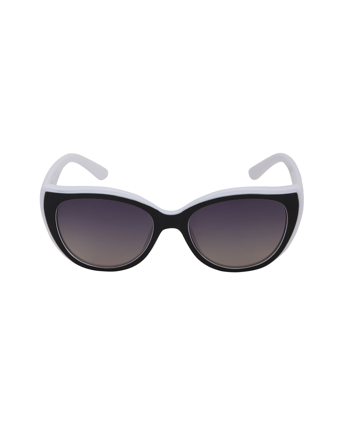 White with Black Toned Polarised Lens Cat Eye Sunglass for women