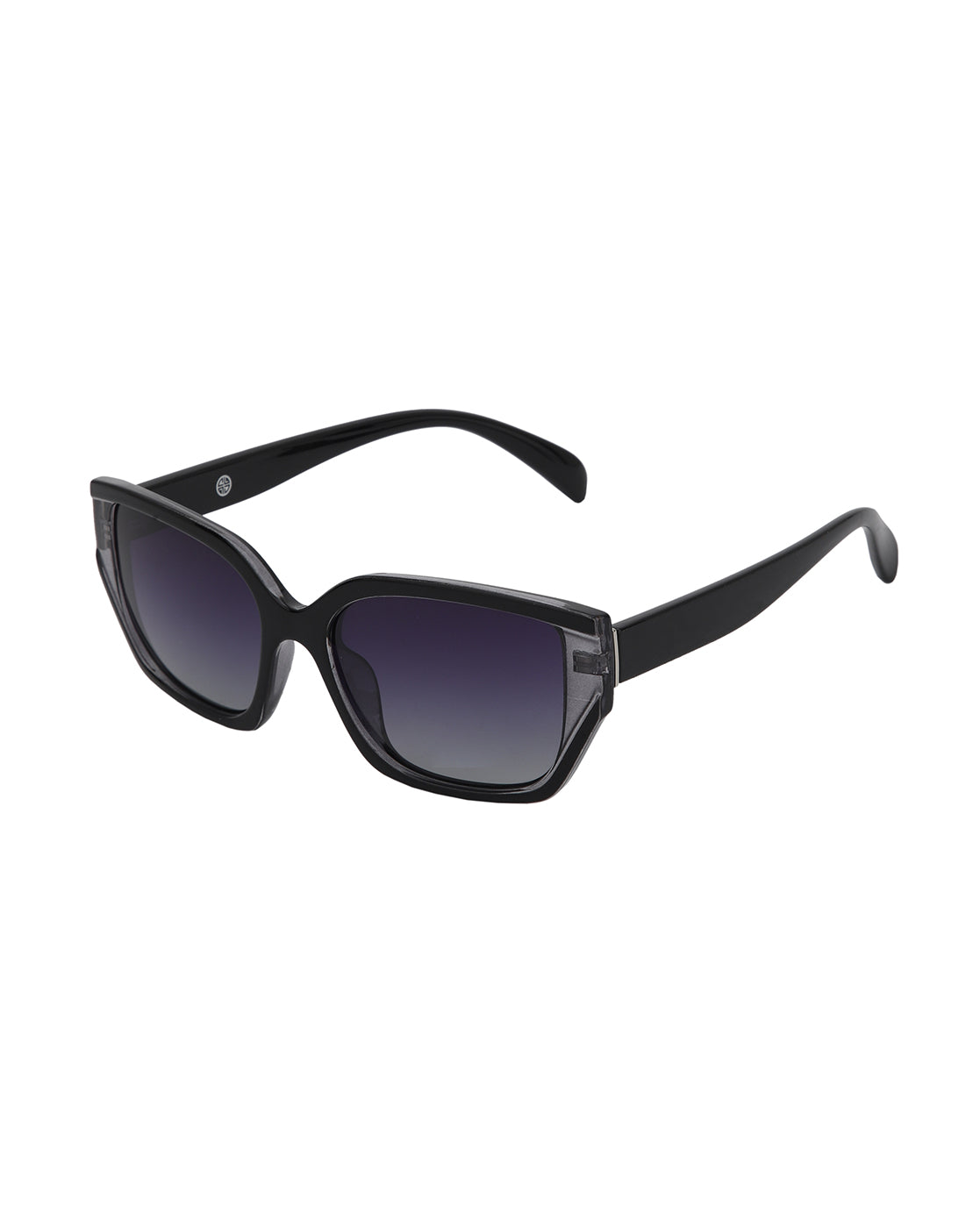 Black Toned with Blue Polarised Lens Oversized Sunglass for women