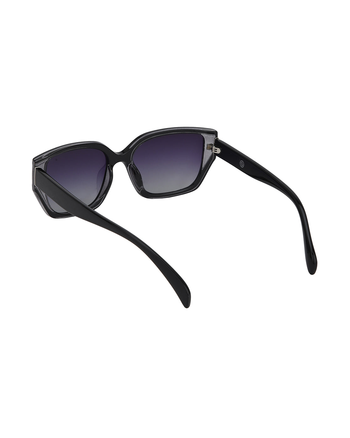 Black Toned with Blue Polarised Lens Oversized Sunglass for women