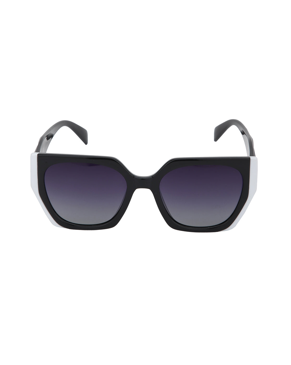 Black and White Toned with Polarised Lens Oversized Sunglass for women