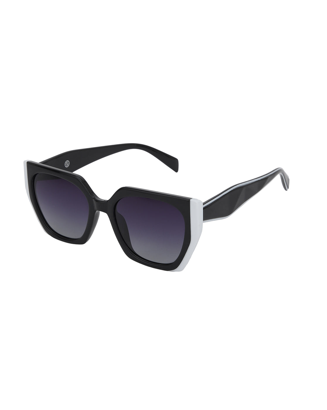 Black and White Toned with Polarised Lens Oversized Sunglass for women
