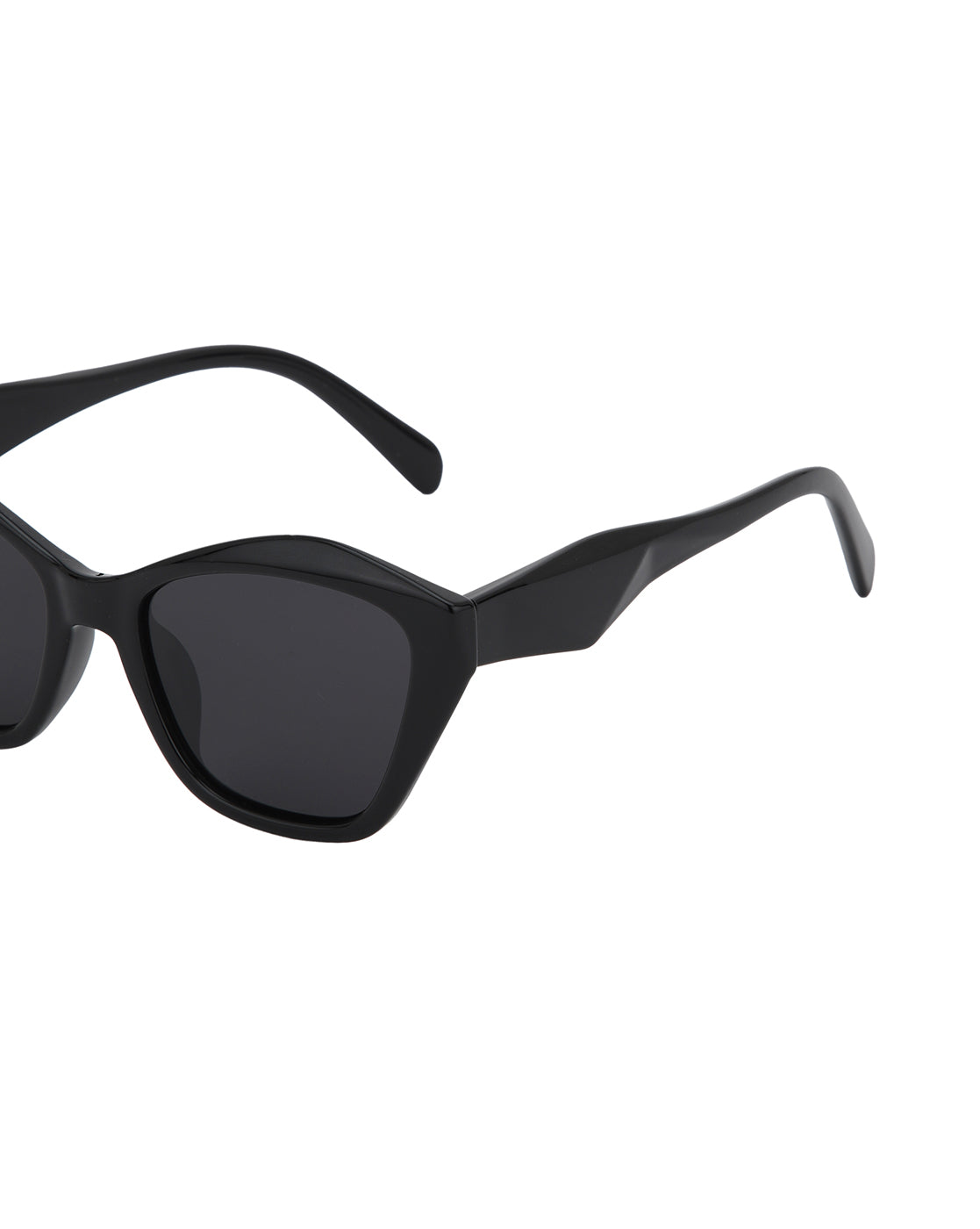 Black Toned with Blue Polarised Lens Butterfly Sunglass for women