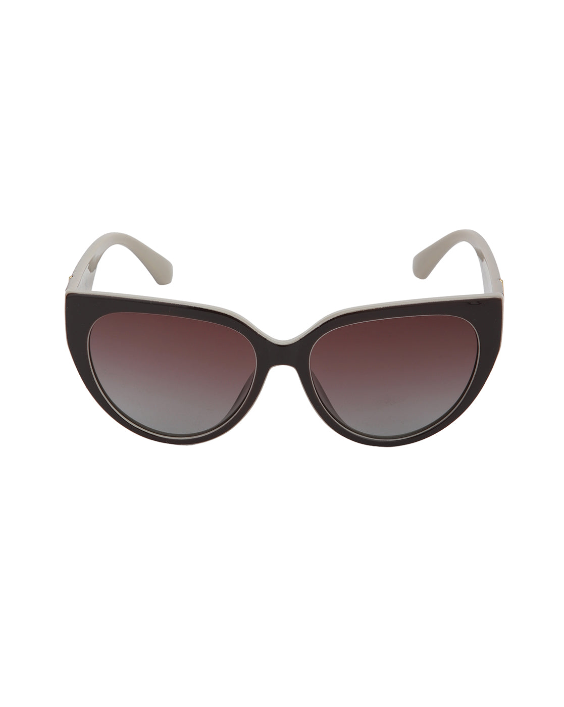 Brown and Beige Toned with Polarised Lens Cat Eye Sunglass for women