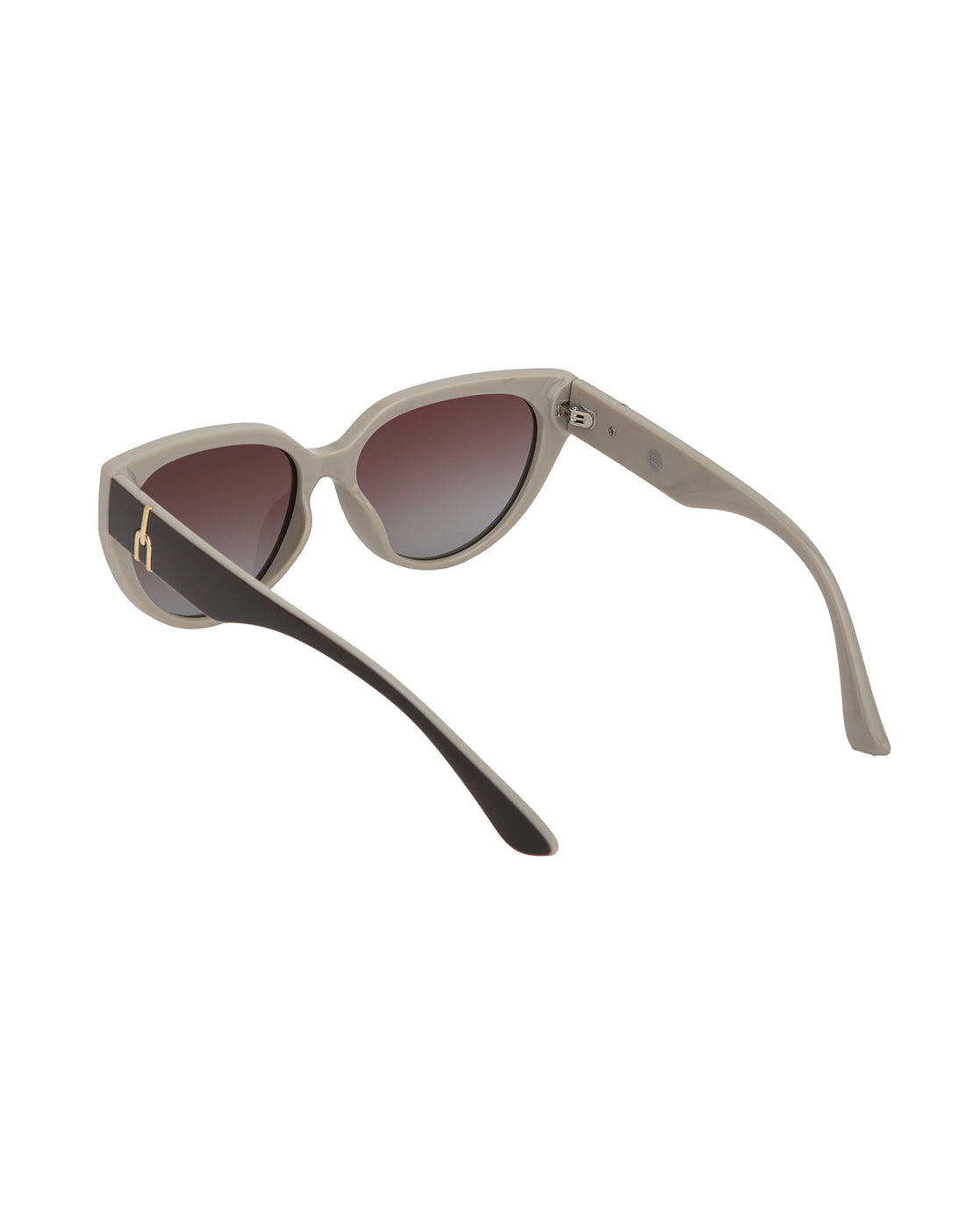 Brown and Beige Toned with Polarised Lens Cat Eye Sunglass for women