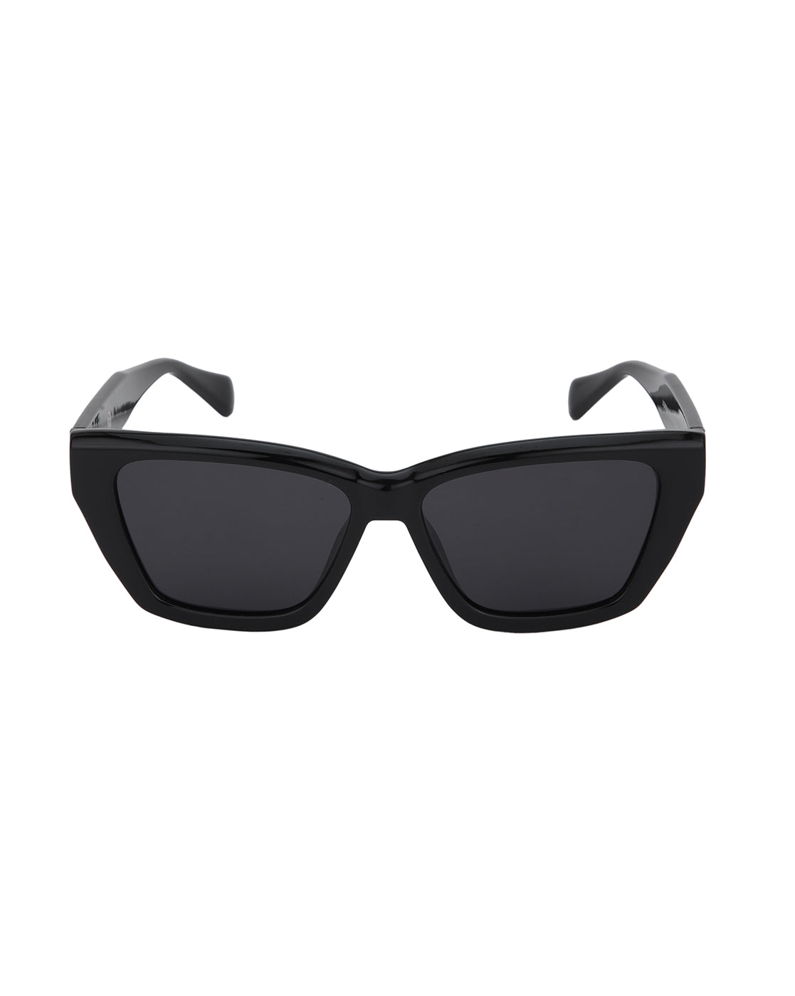 Black Toned with Black Polarised Lens Rectangle Sunglass for women