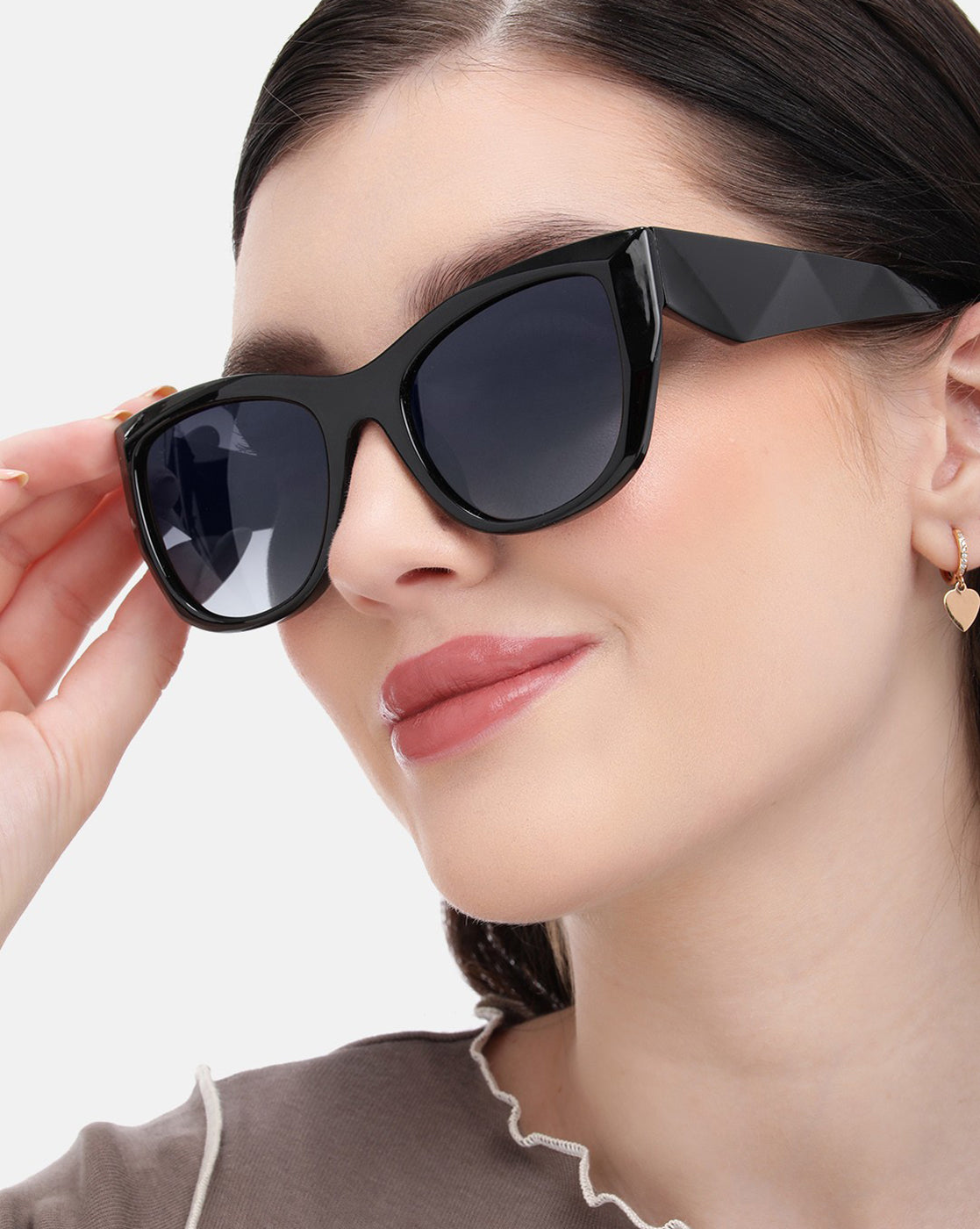 Black Toned with Polarises Lens Oversized Sunglass for women