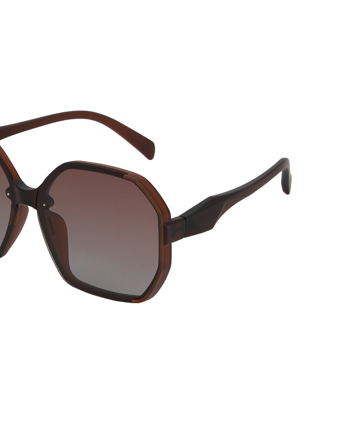 Brown Toned with Brown Lens Polarised Oversized Sunglass for women