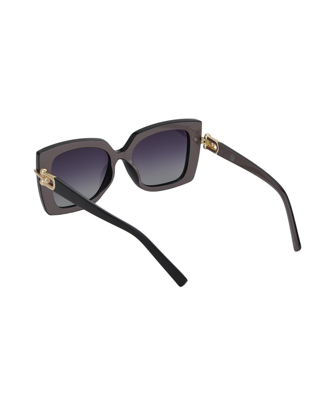 Black and Gold Toned with Polarised Lens Oversized Sunglass for women