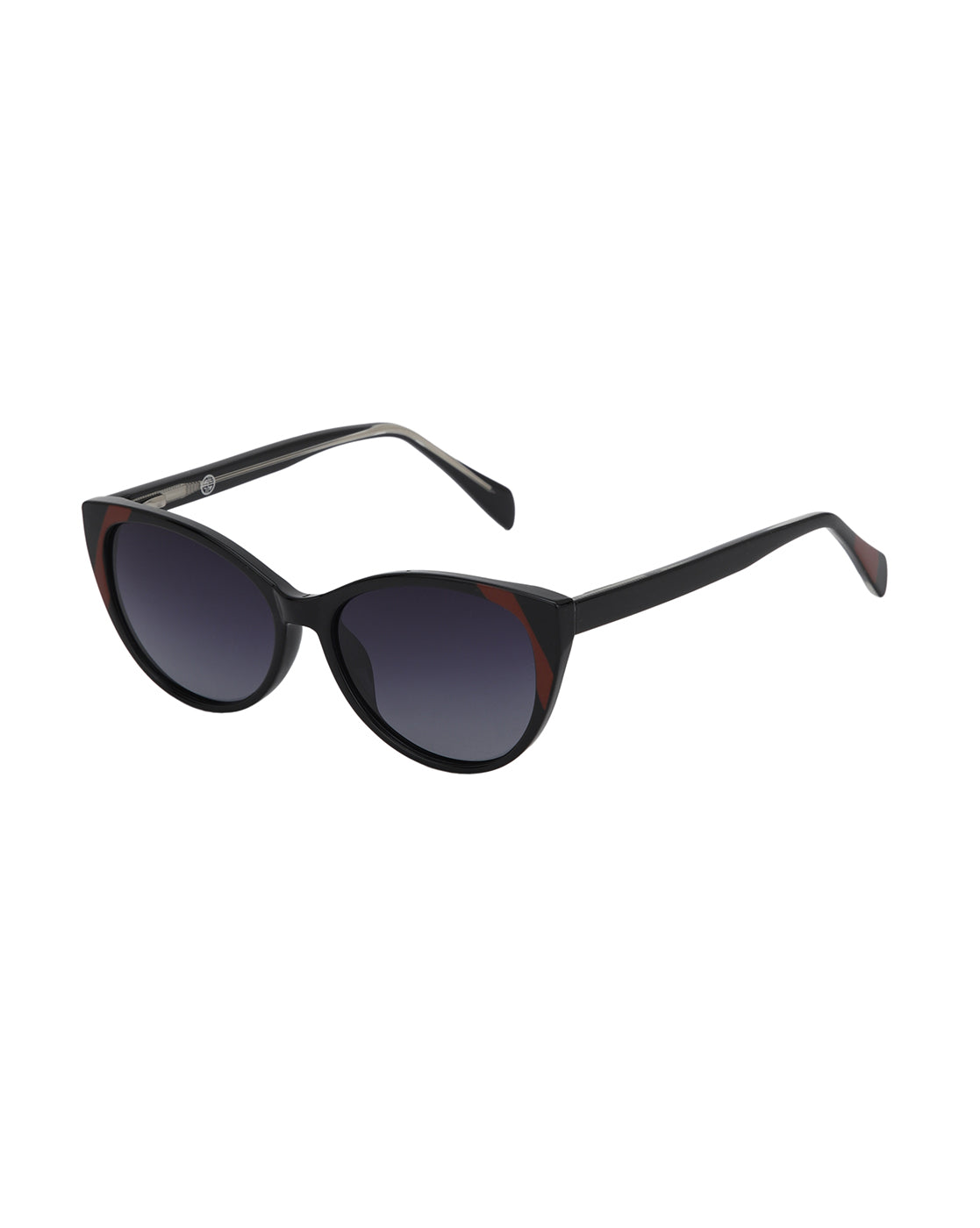 Black and Red Toned with Polarised Lens Cat Eye Sunglass for women
