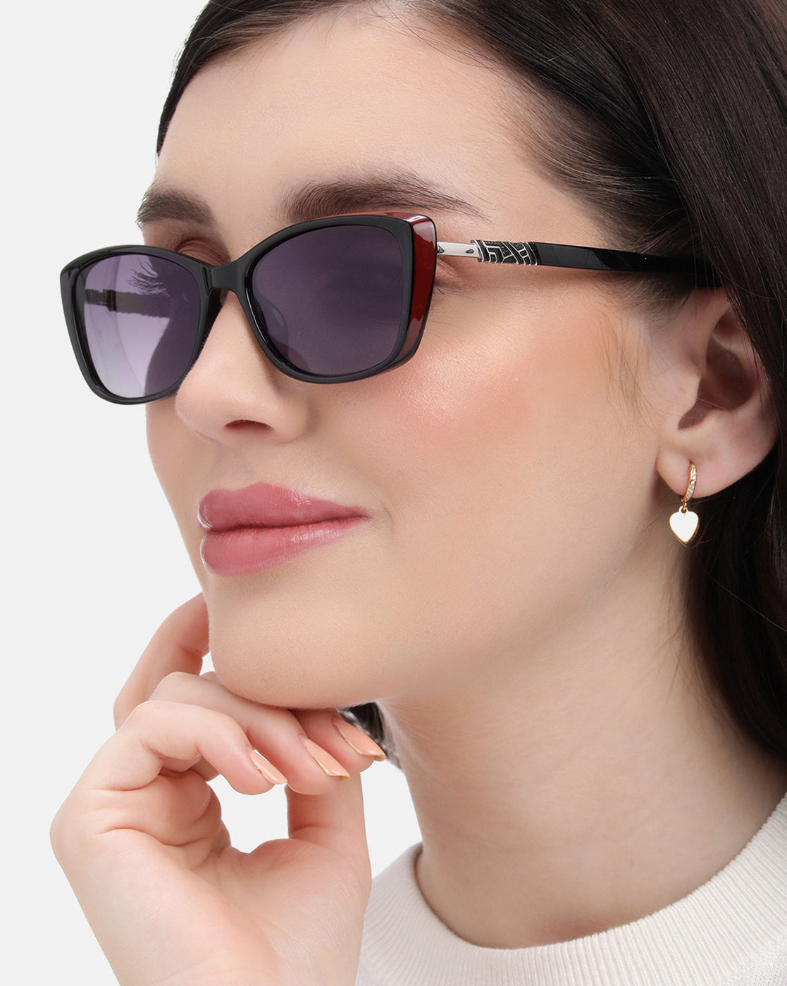 Multi Toned with Polarised Lens Butterfly Sunglass for women