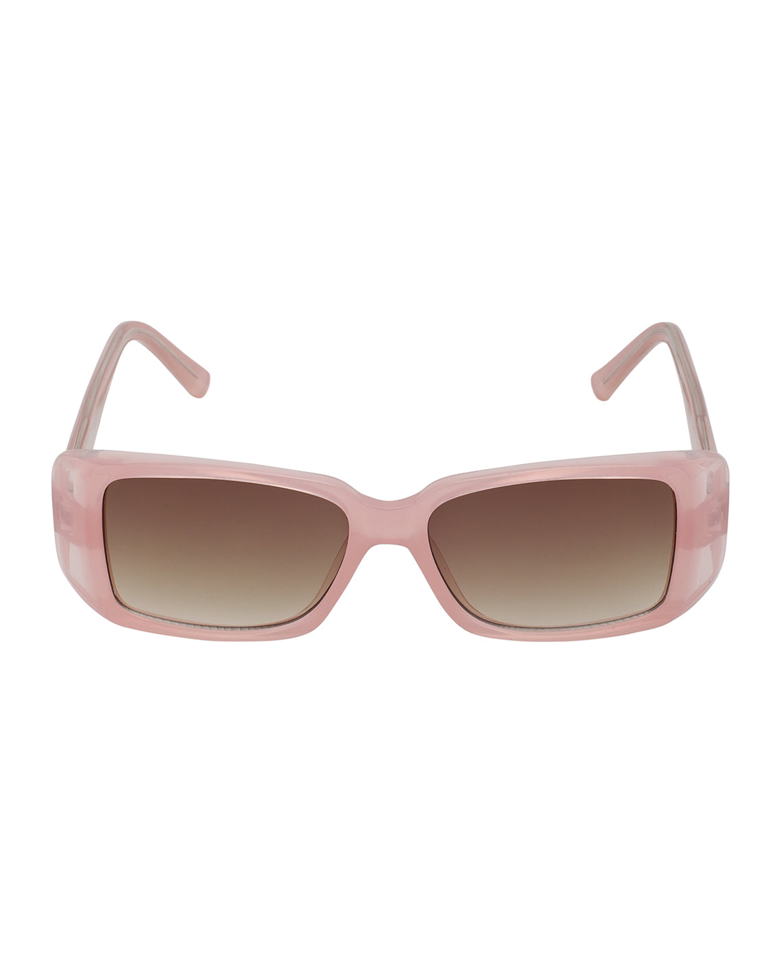 Pink Toned with UV Protected Lens Rectangle Sunglasses for women