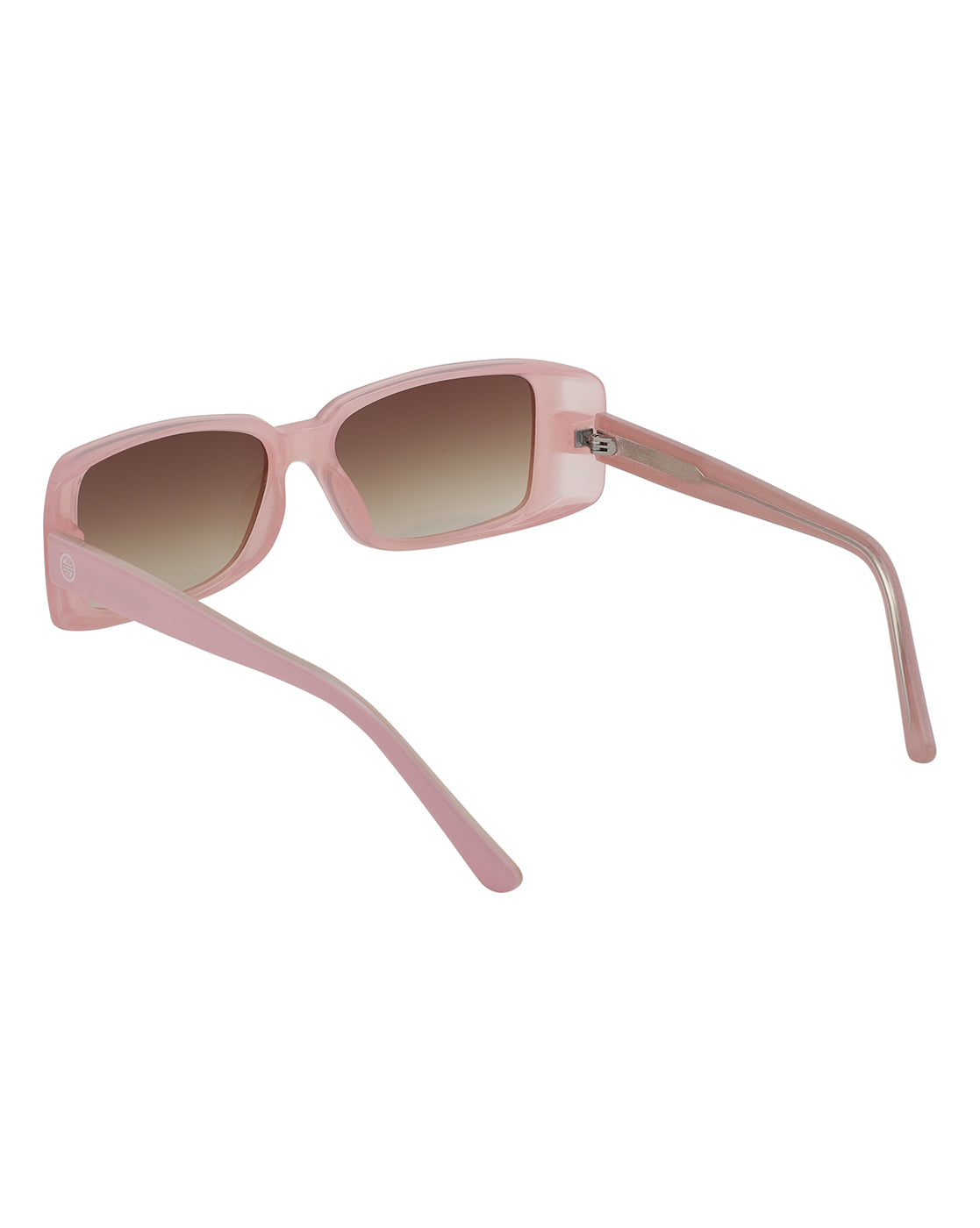 Pink Toned with UV Protected Lens Rectangle Sunglasses for women