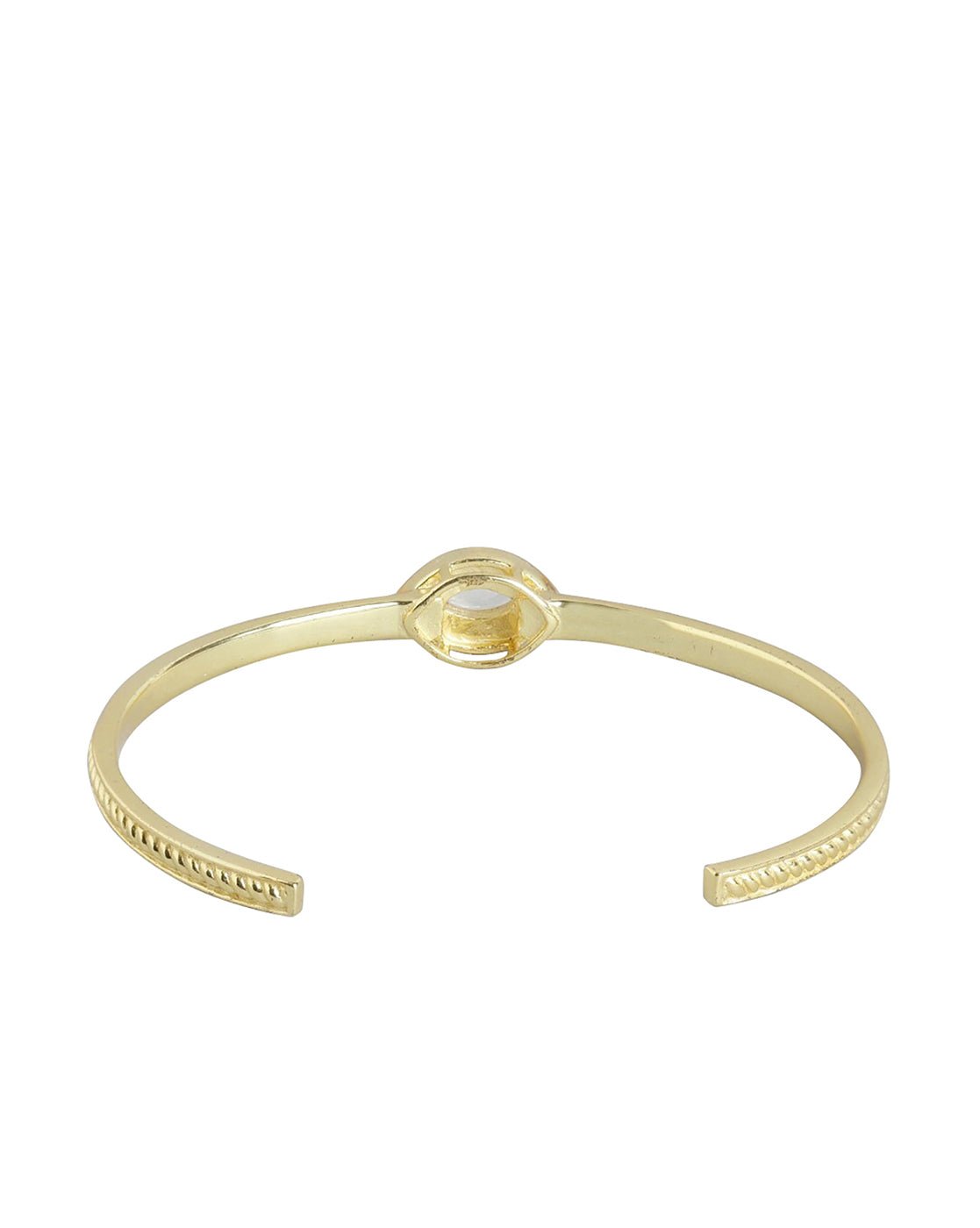 Carlton London Gold Plated Evil Eye Cuff Bracelet For Women