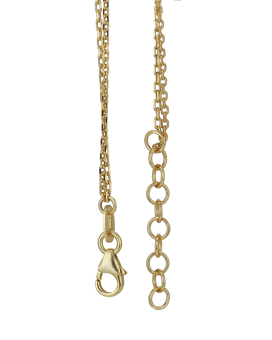 Carlton London 18Kt Gold Plated Double Layer Bracelet With Gold Beads & Pearl