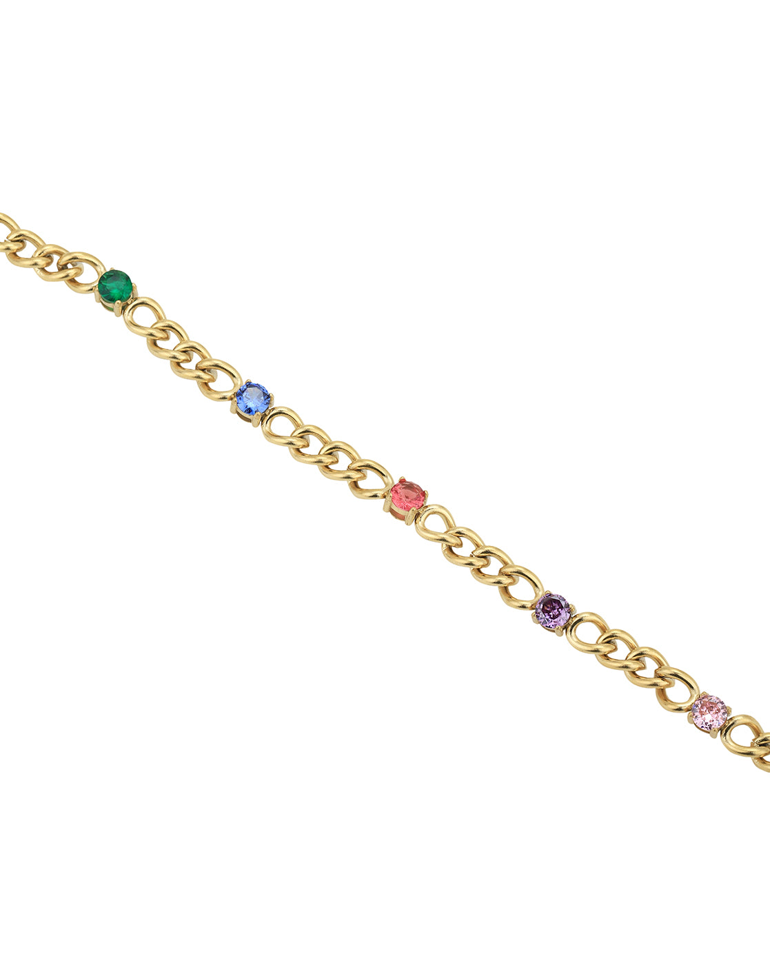 Gold Plated with CZ Charm Bracelet for women