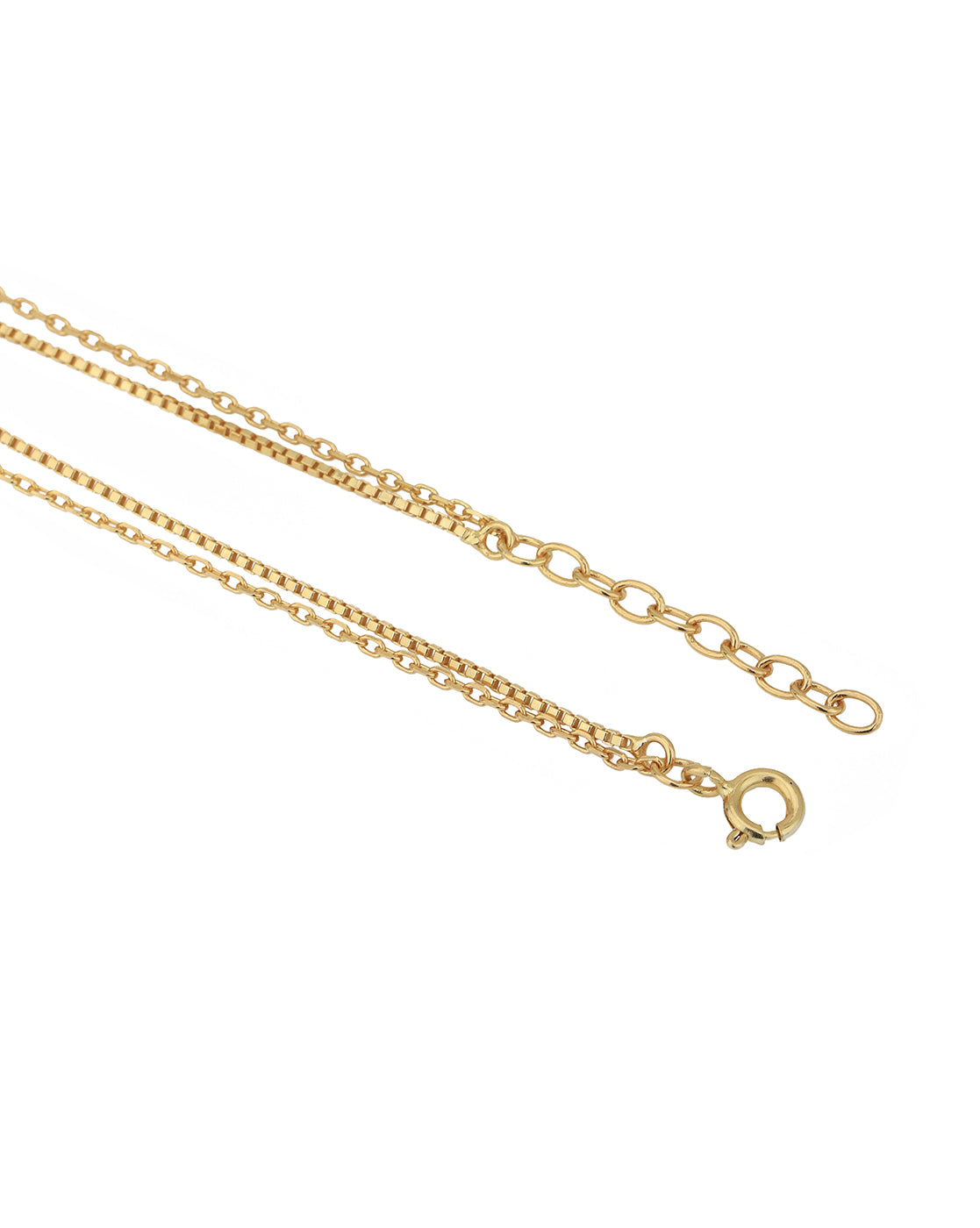 18kt Gold Plated Infinity with Heart Double Chain Charm Bracelet for women