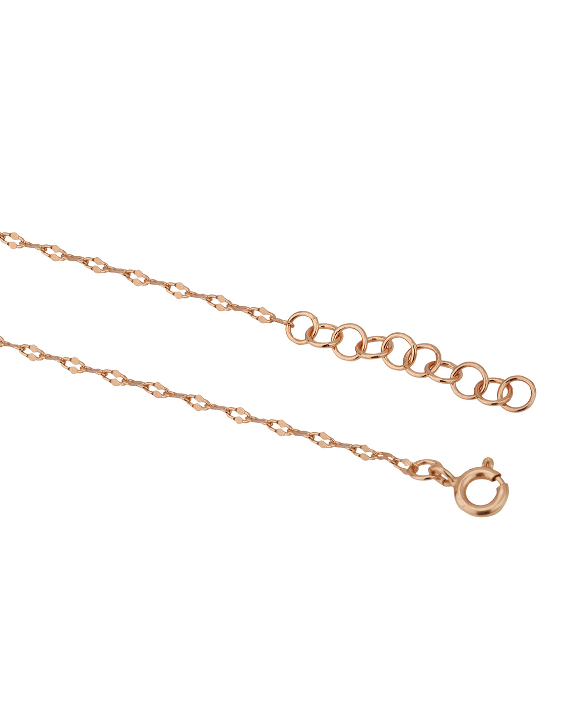 18kt Rose Gold Plated Lock and Key Charm Bracelet