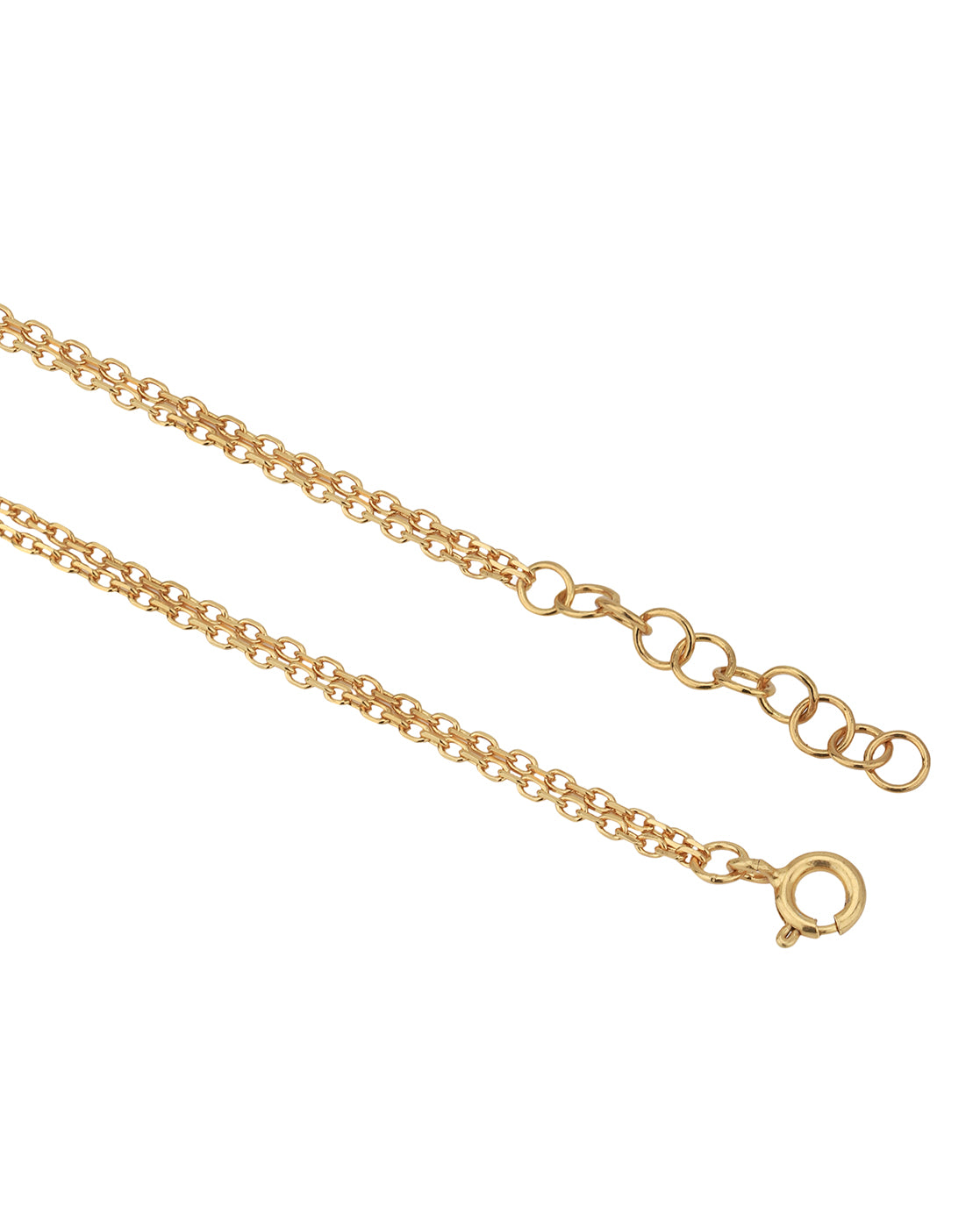 18kt Gold Plated Double Chain Link Bracelet