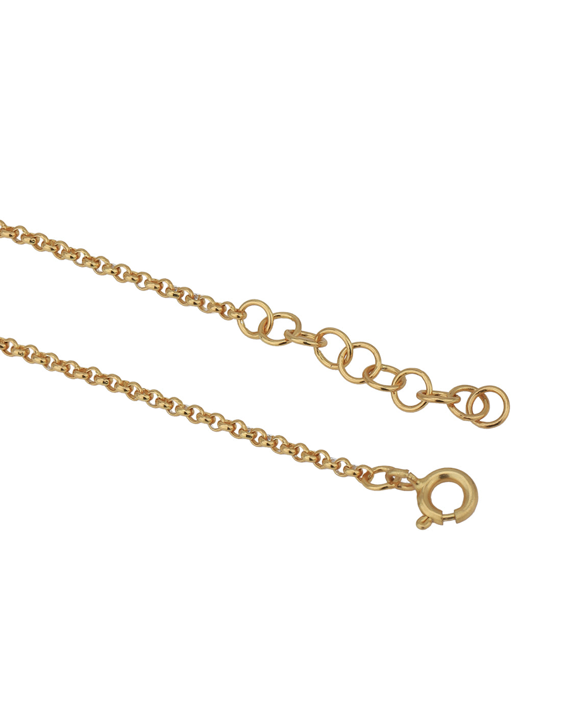 18kt Gold Plated with Glass Bead Charm Bracelet