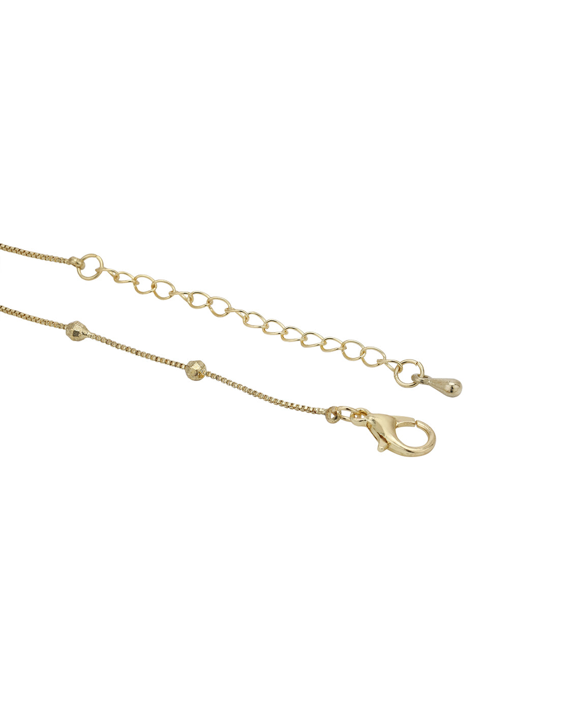 Gold Plated CZ and Pearl Charm Bracelet