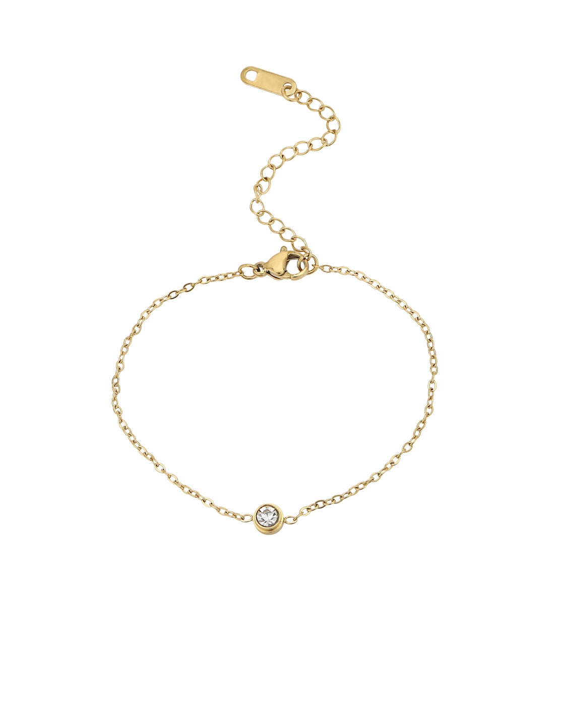 Gold Plated CZ Wraparound Bracelet