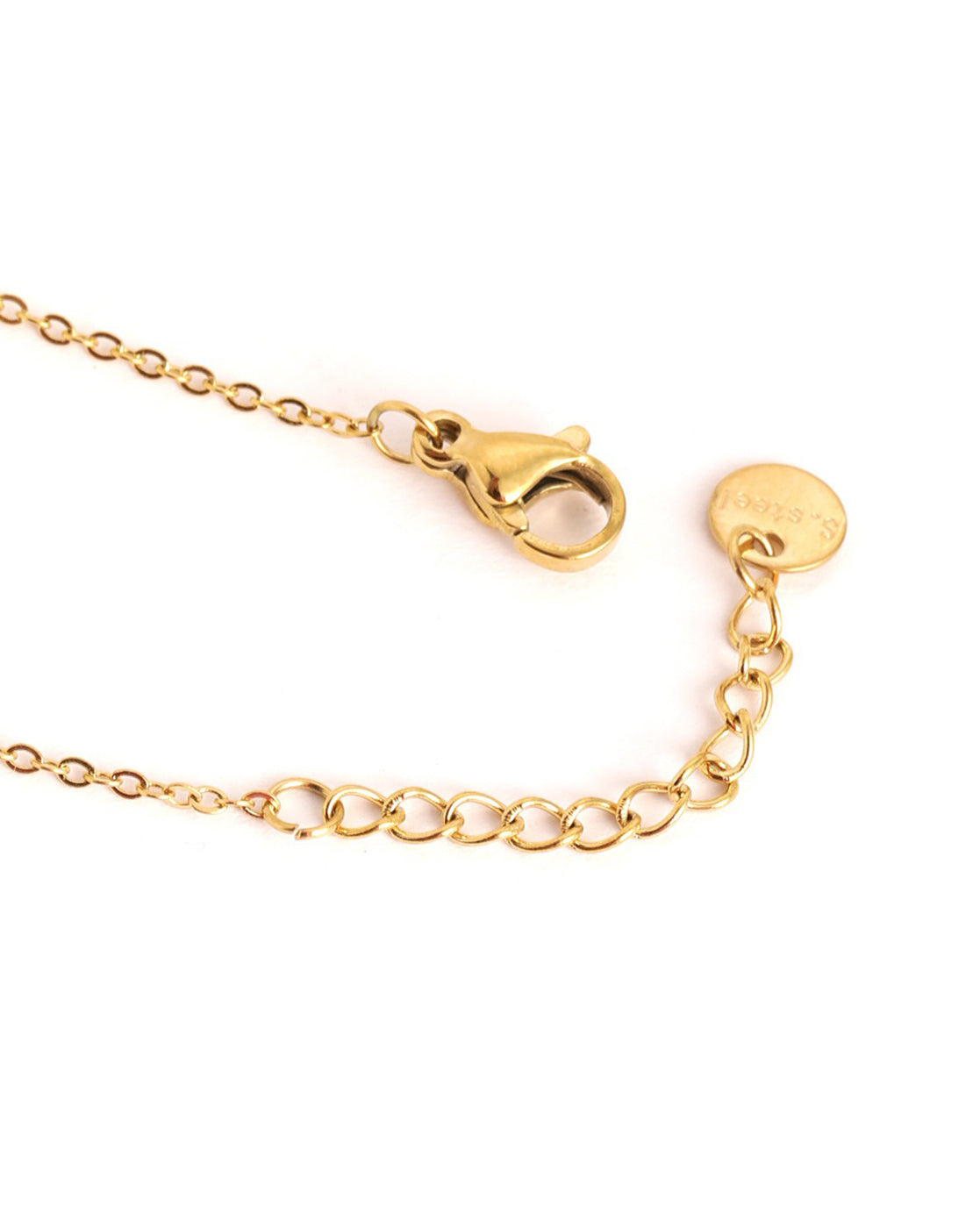 18kt Gold Plated CZ Floral Charm Adjustable Bracelet