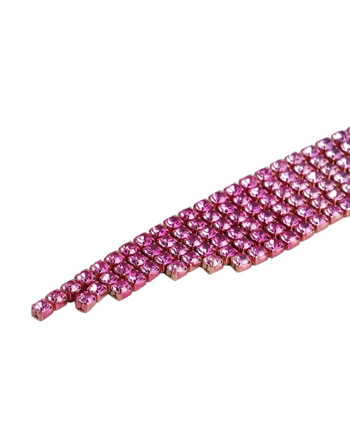 Gold Plated With Cz Fancy Tassel Drop Earring For Women