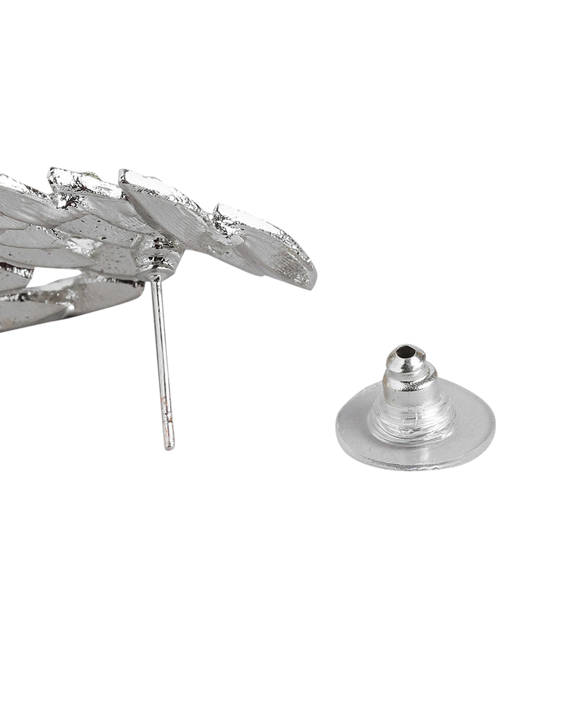 Rhodium Plated With Cz Contemporary Drop Earring For Women