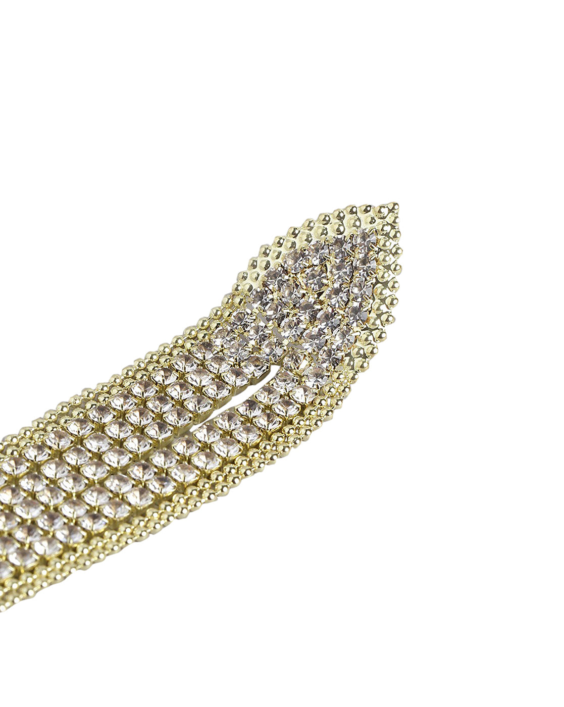 Gold Plated With Cz Tassel Drop Earring For Women