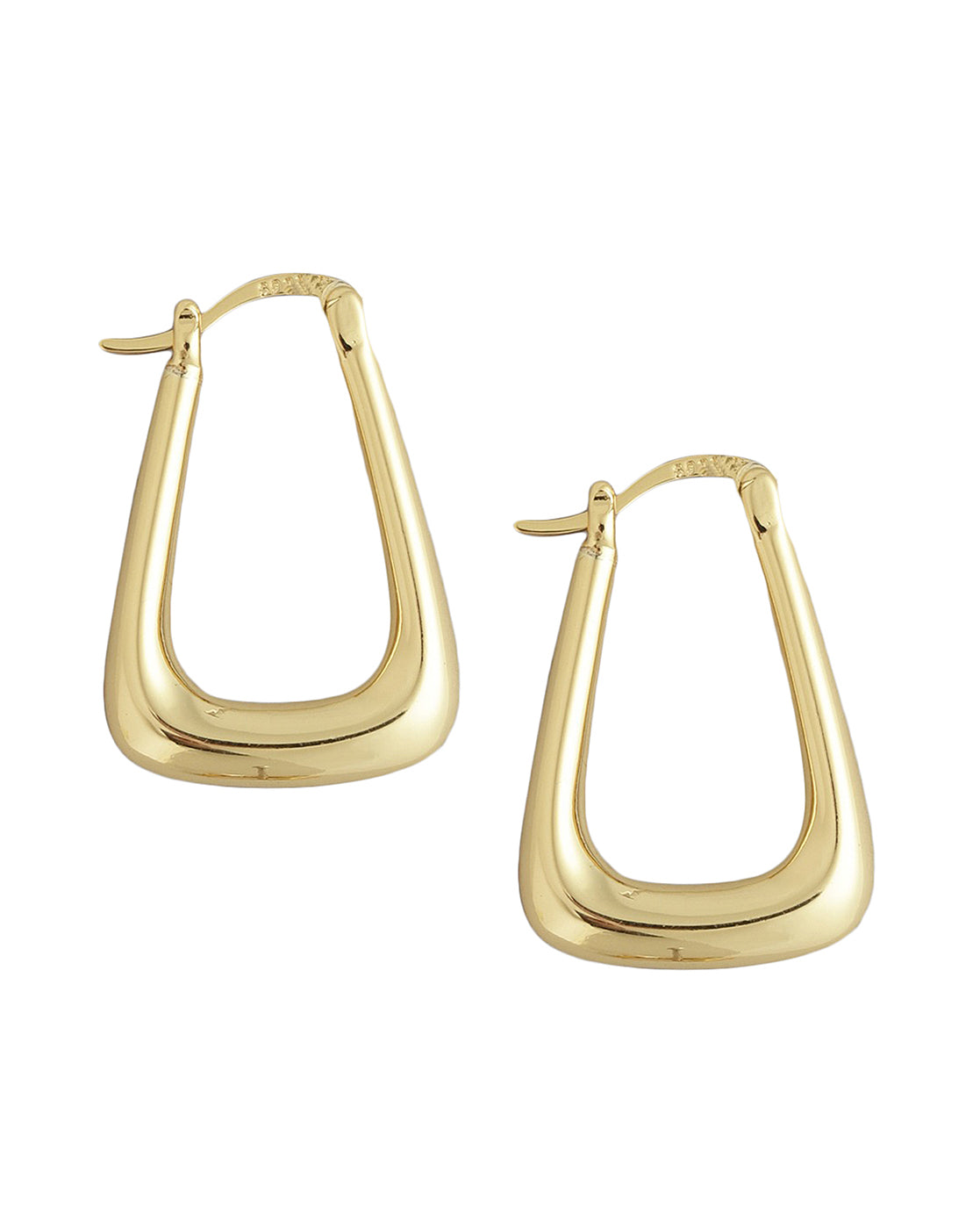Gold Plated Fancy Hoop Earring For Women