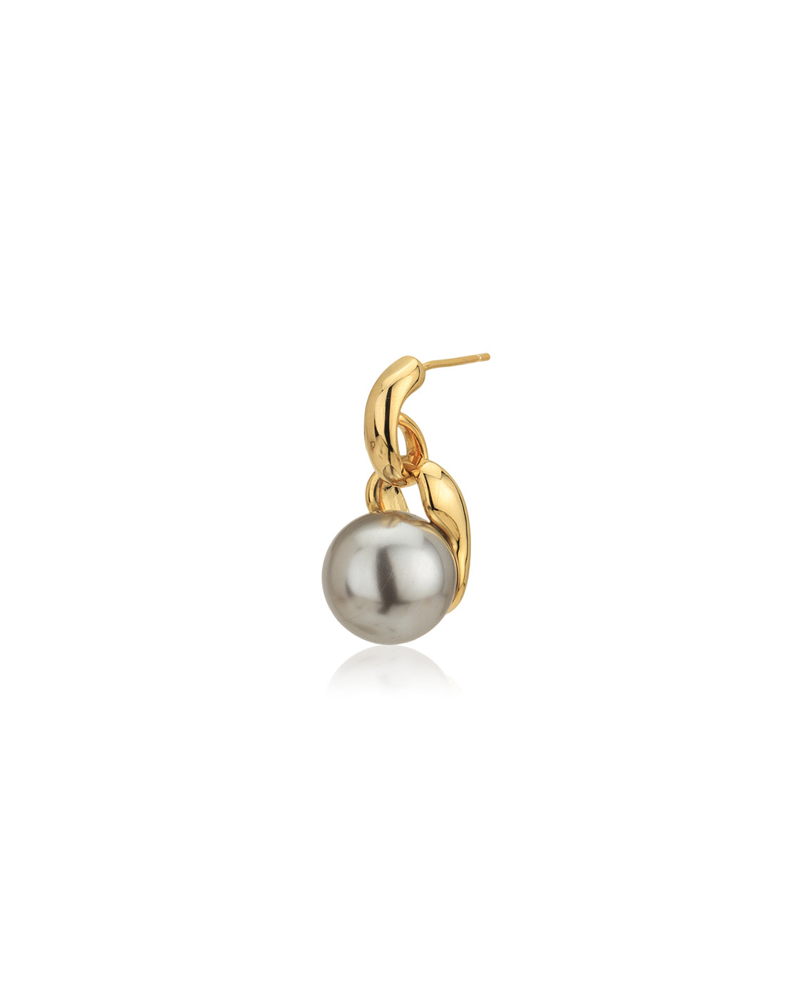 Gold Plated with Hanging Pearl Drop Earring for women