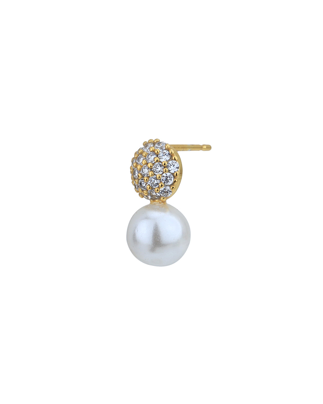 18kt Gold Plated with CZ Drop Earring for women