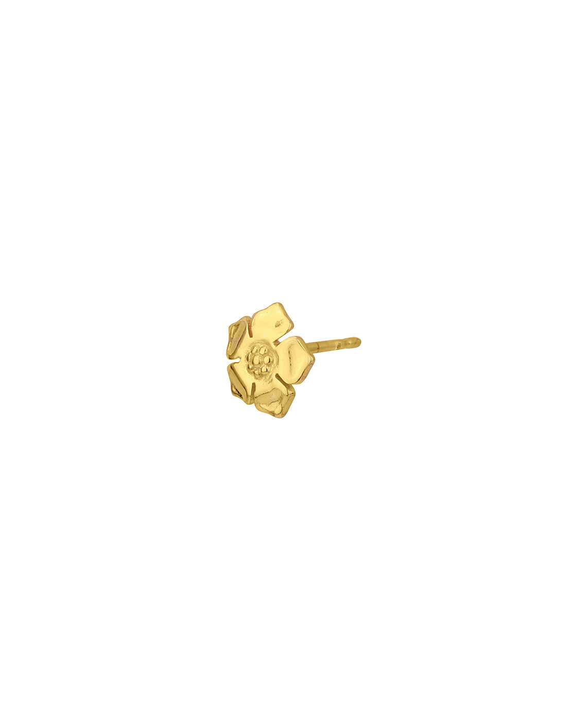 18kt Gold Plated Floral Stud Earring for women