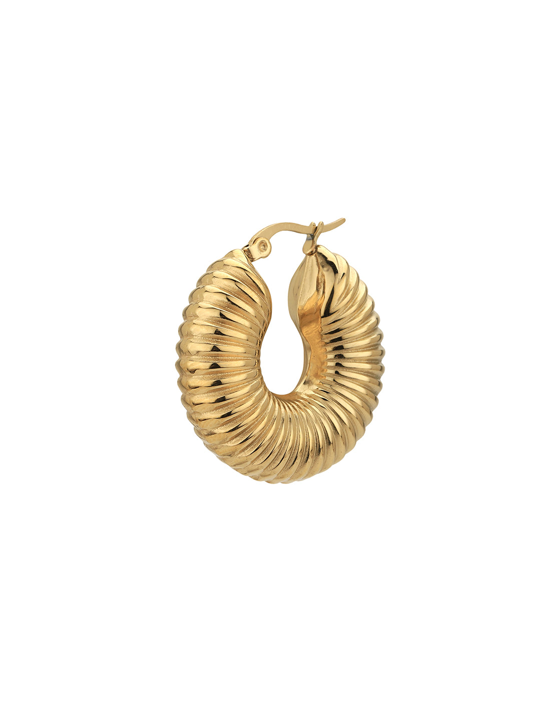 Gold Plated Circular Hoop Earring for women