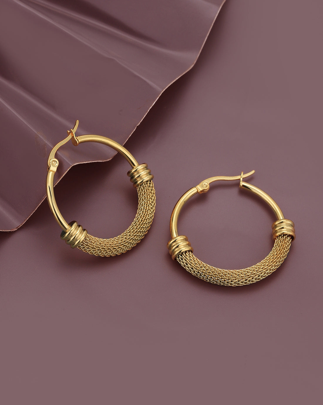 Gold Plated Hoop Earring for women