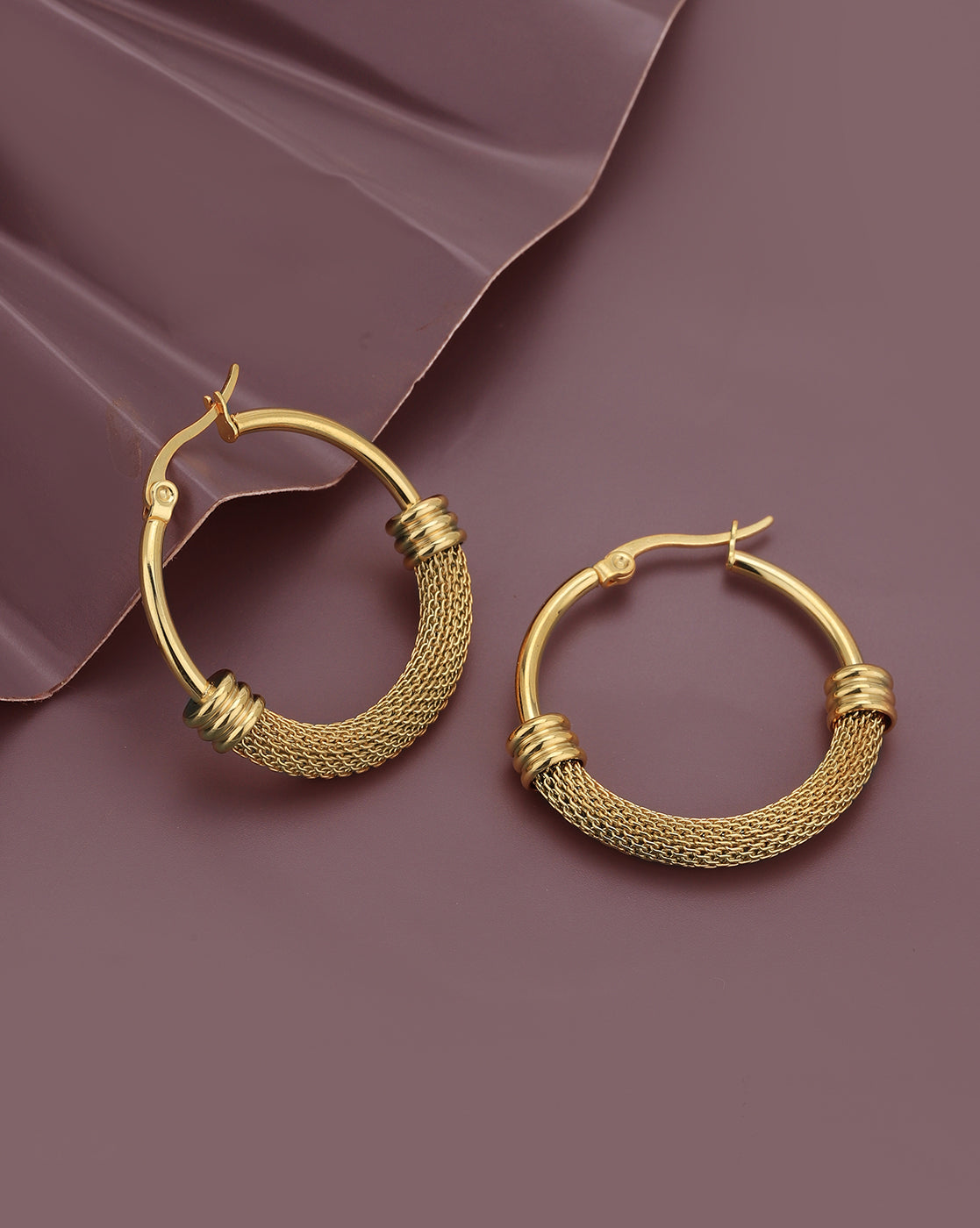 Gold Plated Hoop Earring for women