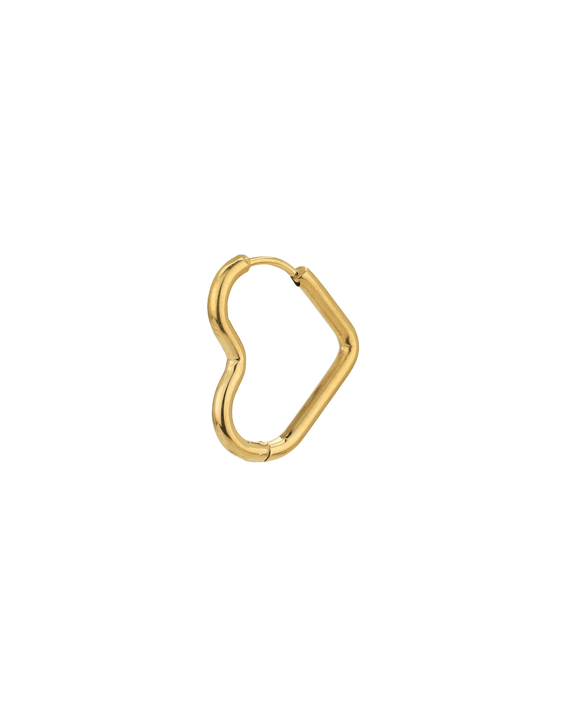 Gold Plated Heart Hoop Earring for women