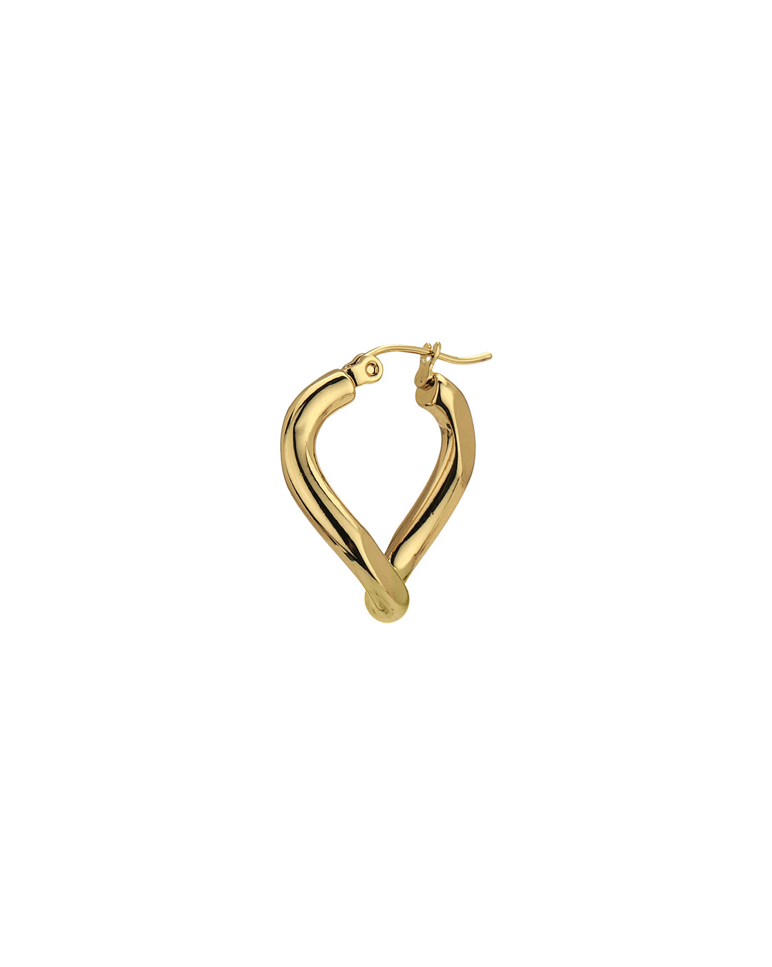 Gold Plated Contemporary Hoop Earring for women