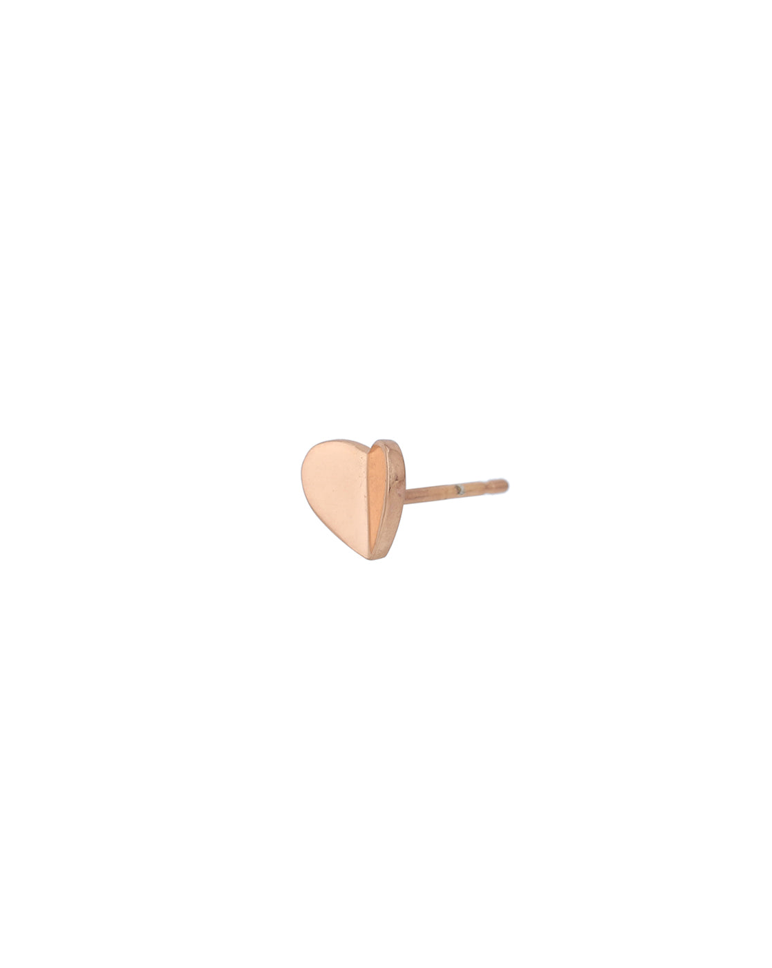 Set of 2 -18kt Gold & Rose Gold Plated Leaf and Heart Stud Earring for women