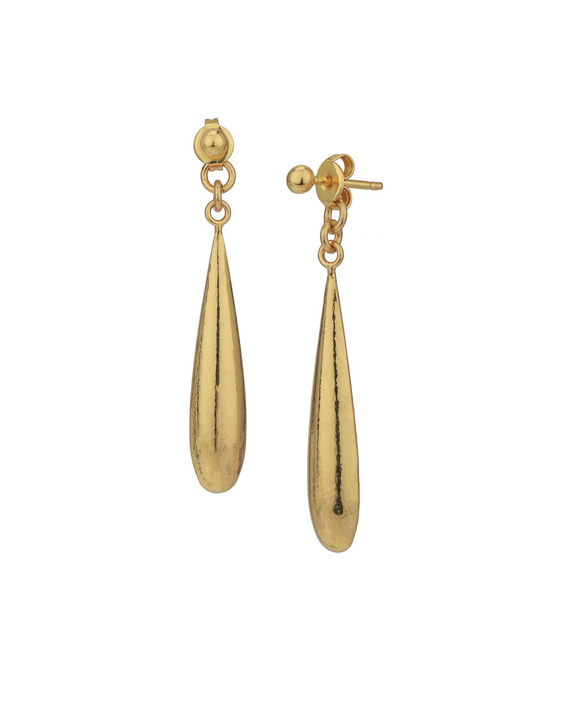 18kt Gold Plated Teardrop Dangling Earring