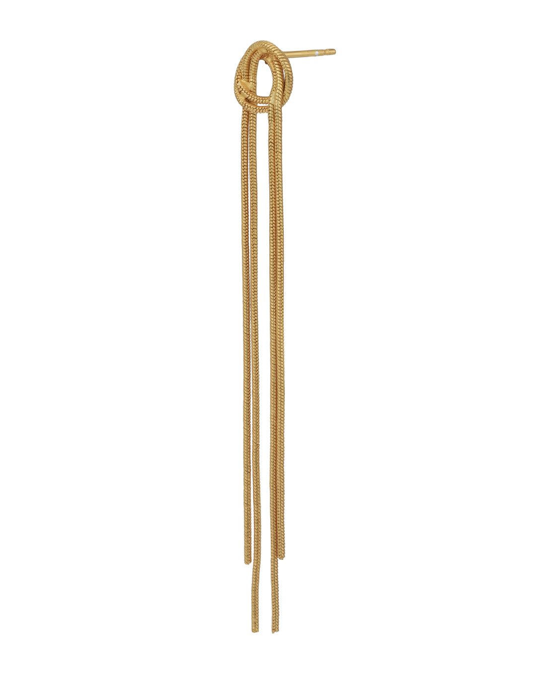 18kt Gold Plated Dangling Chain Drop Earring