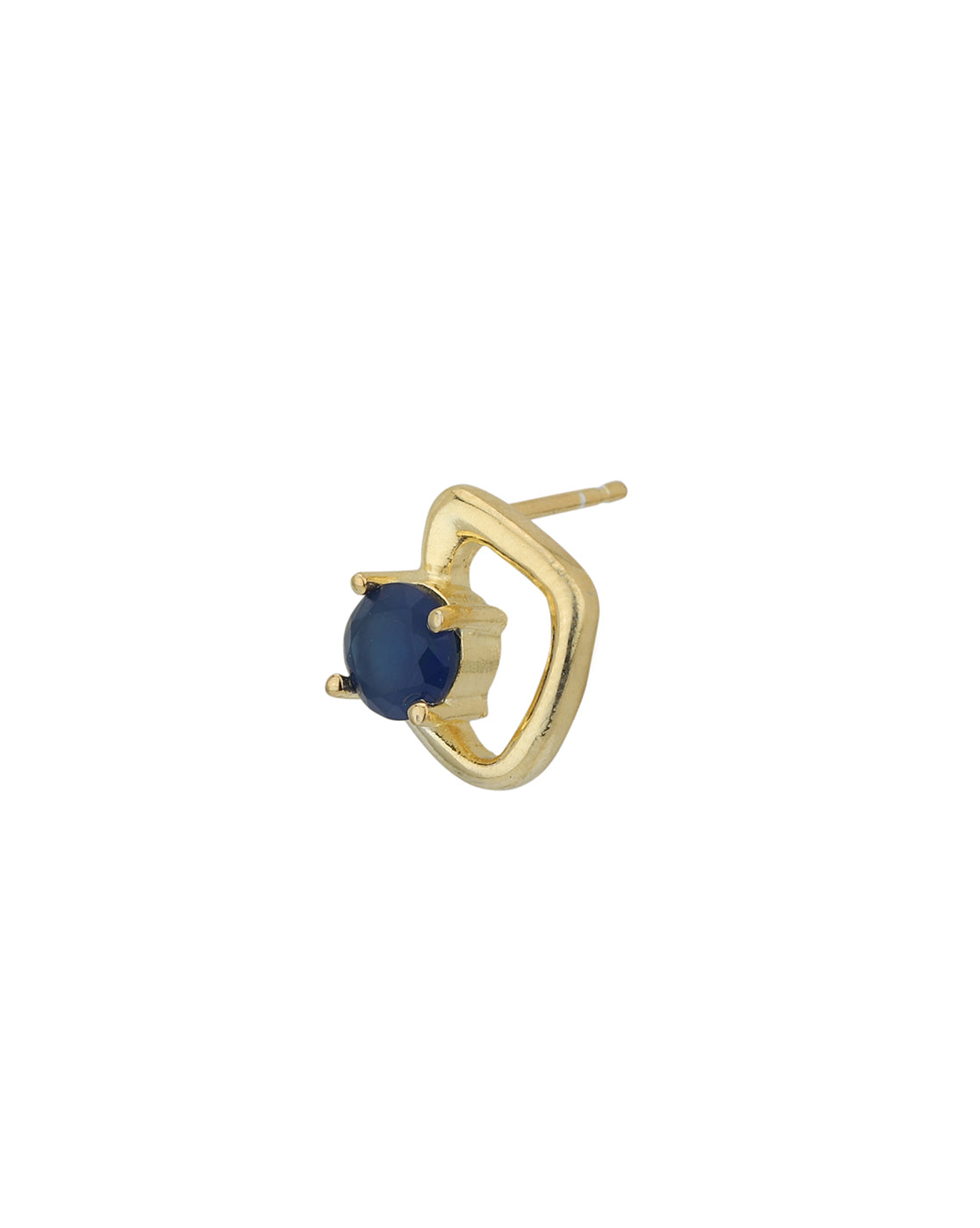 18kt Gold Plated CZ Contemporary Stud Earring