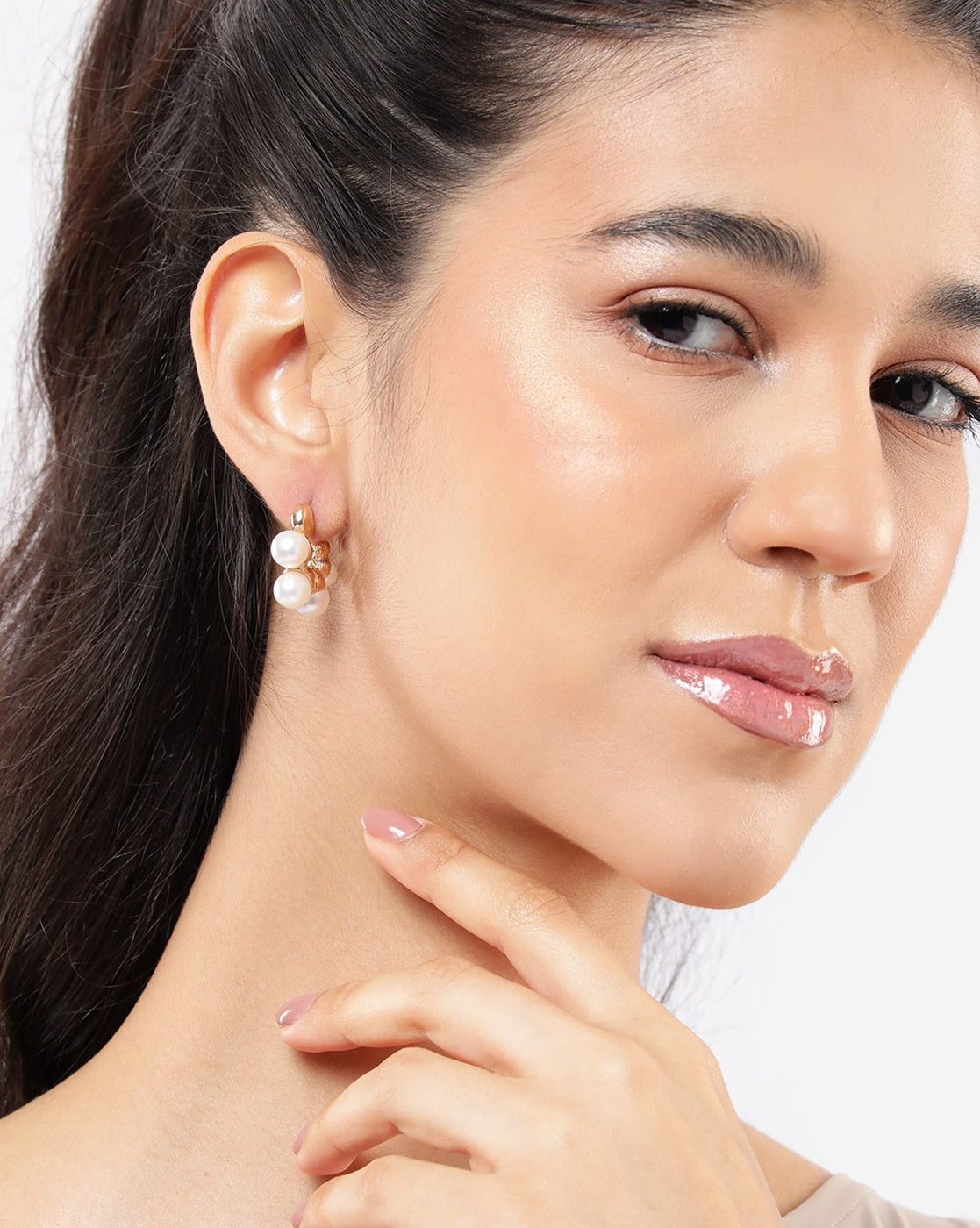 Set of 3 Gold Plated Pearl Fancy Multipack Earring Set