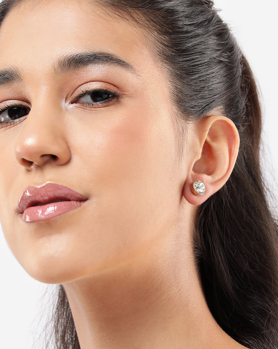 Set of 12 Two Tone Multipack CZ Pearl & Ball Stud Multipack Earring Set