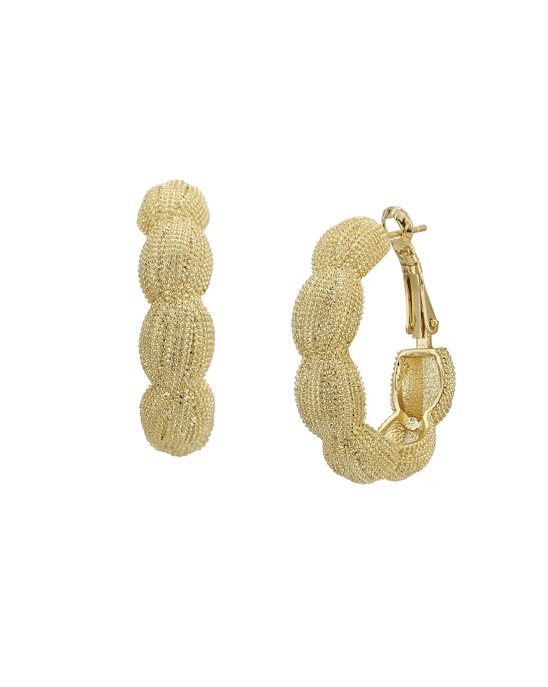 Gold Plated Statement Hoop Earring