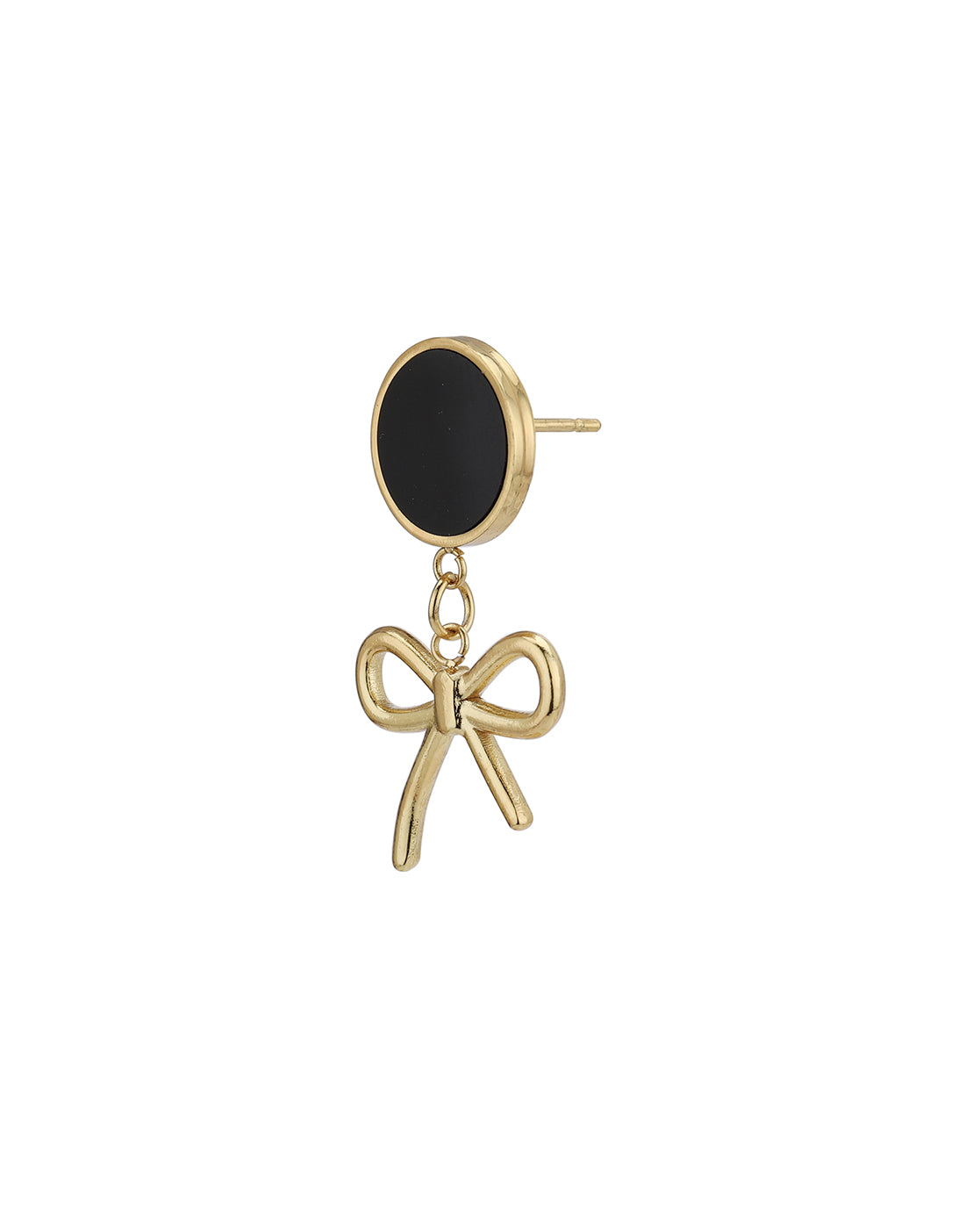18kt Gold Plated Bow Drop Earring
